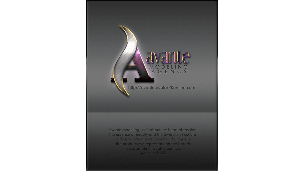 Avante Modeling Agency One Page Ad