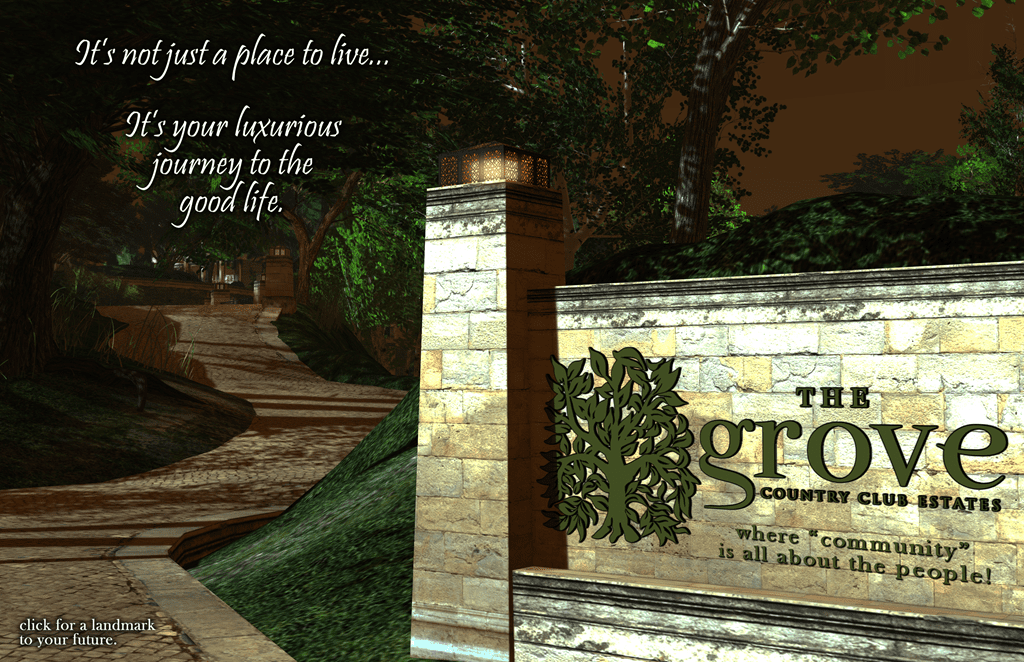 Series of Ads for The Grove Country Club Estates