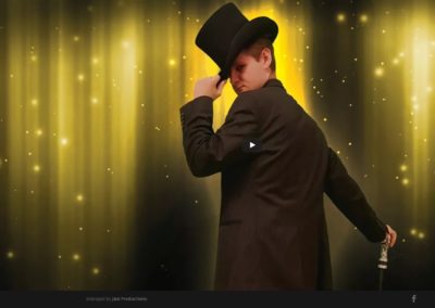 Website for Magician, Evan Myles